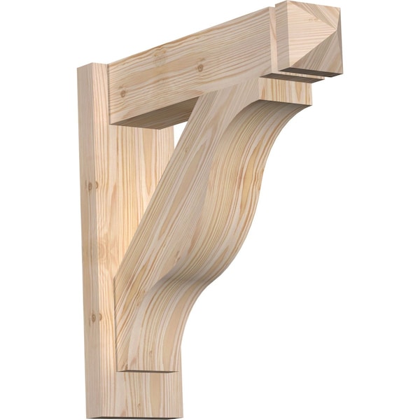Ekena Millwork Funston Smooth Arts and Crafts Outlooker, Douglas Fir, 5 1/2"W x 20"D x 20"H OUT06X20X20FST03SDF - main